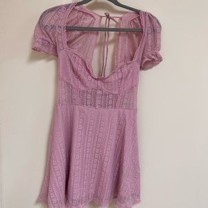 Urban Outfitters Roxie Lace Dress Lilac